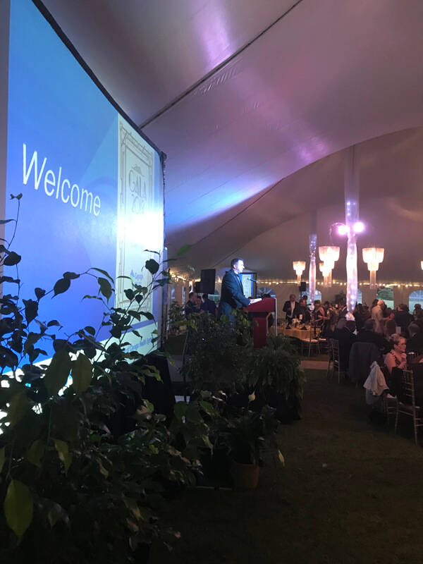 Cayuga Medical Center Gala - Main presentation screen