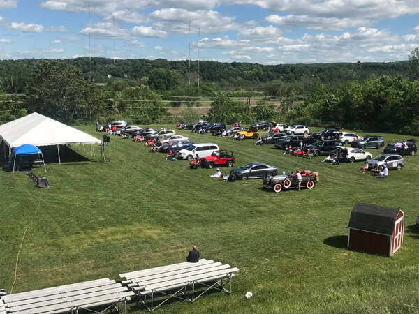 Manlius Pebble Hill graduation - aerial view