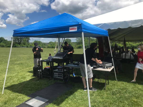 Manlius Pebble Hill Graduation - Livestreaming tent