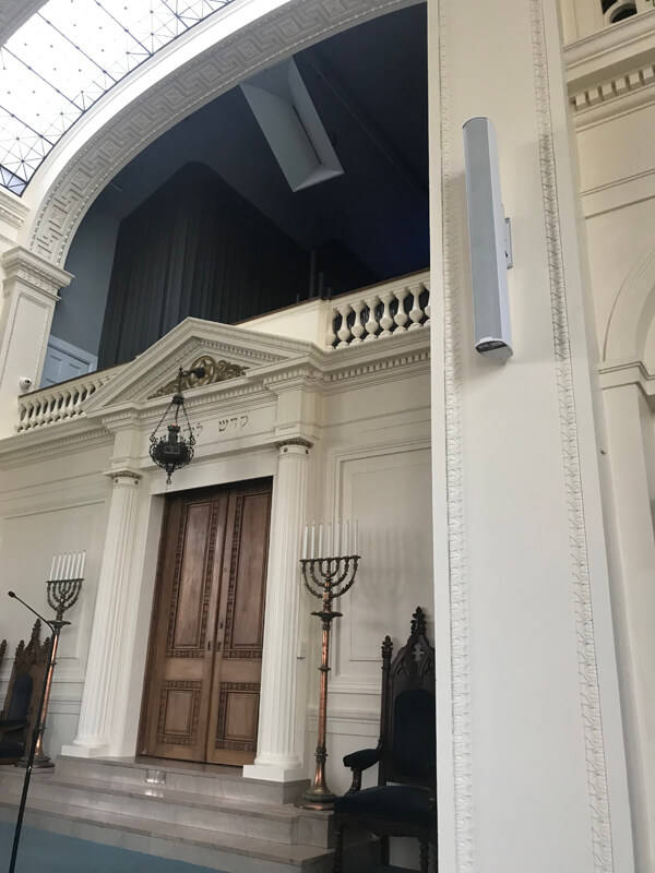 Temple Concord speaker installation