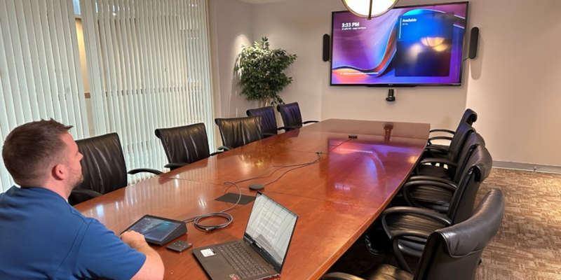 Conference room setup